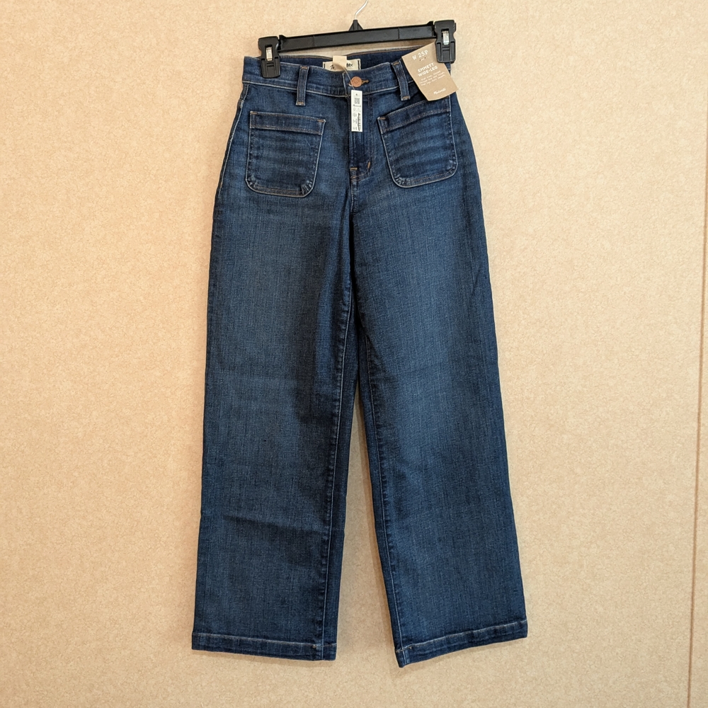 Madewell Blue Flare Wide Leg Jeans